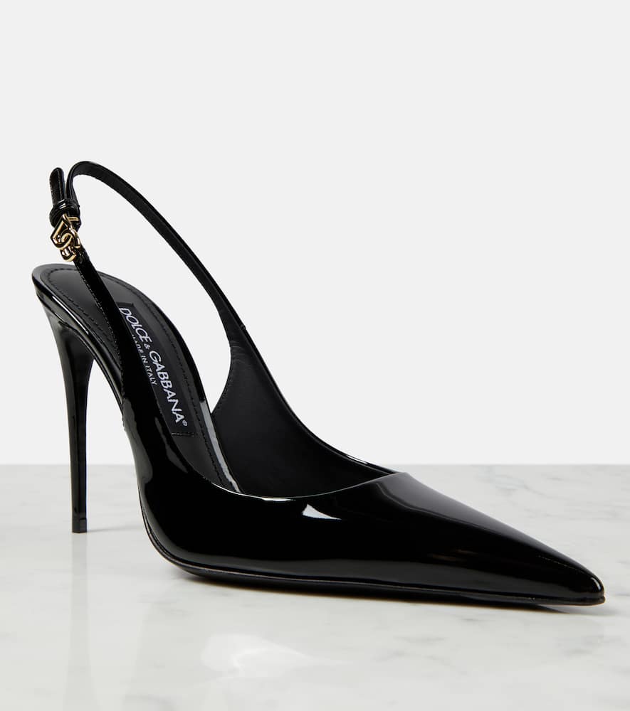 Dolce&Gabbana Patent leather slingback pumps