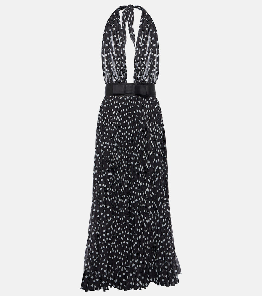 Dolce&Gabbana Polka-dot chiffon midi dress. Dolce&Gabbana 波点雪纺中长连衣裙