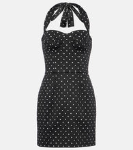 Dolce&Gabbana Polka-dot cotton-blend drill corset dress. Dolce&Gabbana 波点棉混纺斜纹布束身连衣裙