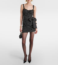 Dolce&Gabbana Polka-dot cotton-blend minidress