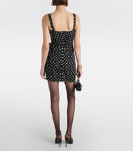 Dolce&Gabbana Polka-dot cotton-blend minidress