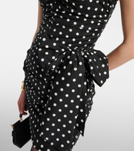 Dolce&Gabbana Polka-dot cotton-blend minidress