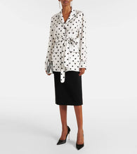 Dolce&Gabbana Polka-dot silk twill pajama shirt
