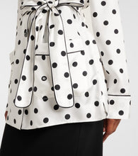 Dolce&Gabbana Polka-dot silk twill pajama shirt