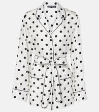 Dolce&Gabbana Polka-dot silk twill pajama shirt