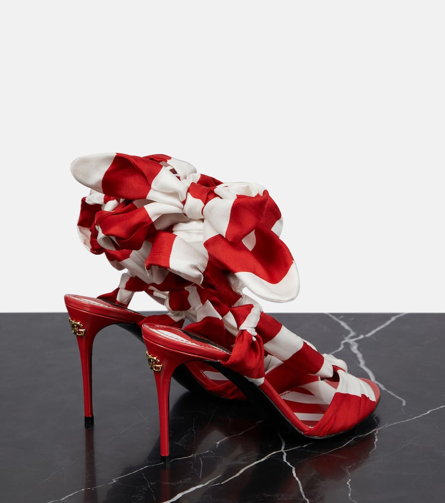 Dolce&Gabbana Portofino 105 striped sandals