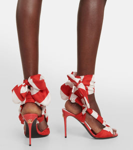 Dolce&Gabbana Portofino 105 striped sandals