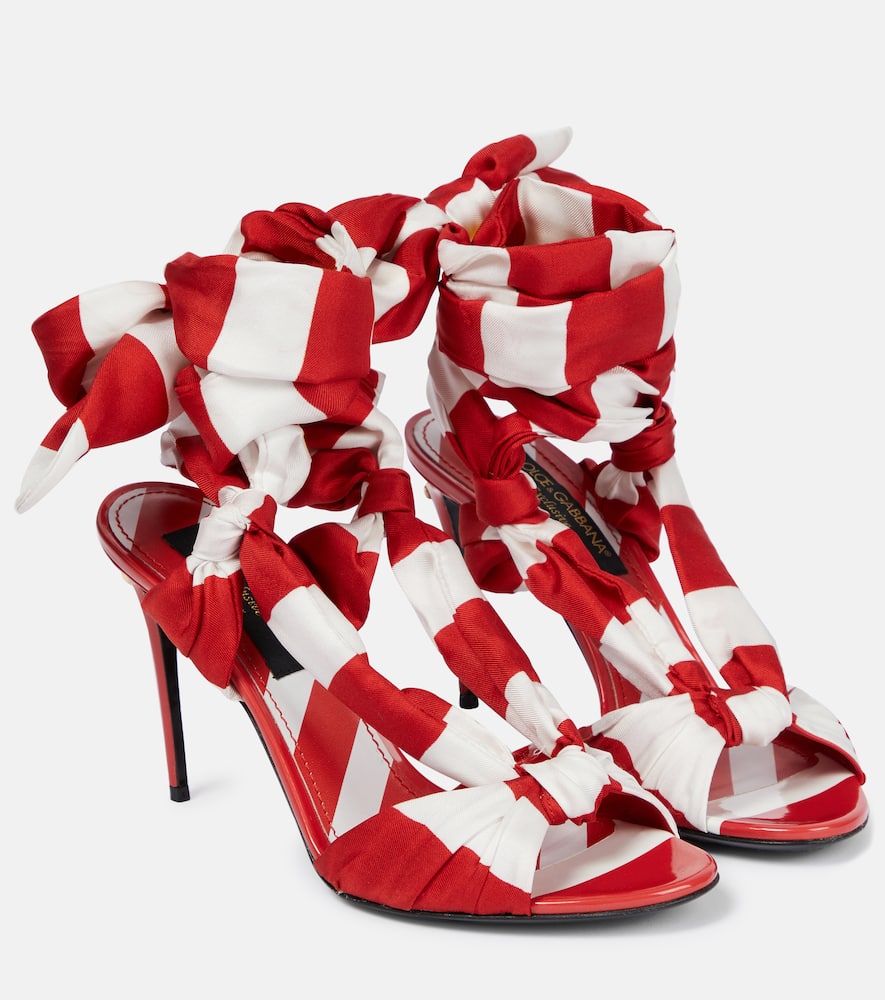 Dolce&Gabbana Portofino 105 striped sandals