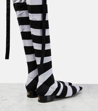 Dolce&Gabbana Portofino striped over-the-knee boots