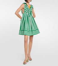 Dolce&Gabbana Portofino striped poplin minidress