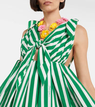 Dolce&Gabbana Portofino striped poplin minidress