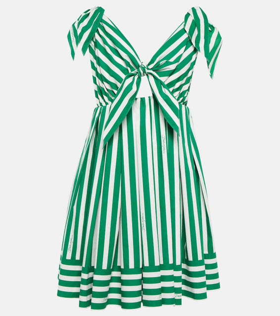 Dolce&Gabbana Portofino striped poplin minidress