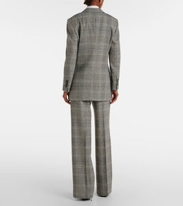 Dolce&Gabbana Prince of Wales check wool-blend blazer