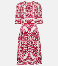 Dolce&Gabbana Printed charmeuse midi dress