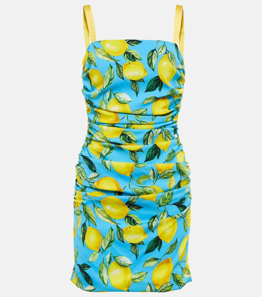 Dolce&Gabbana Printed minidress. Dolce&Gabbana 印花迷你连衣裙