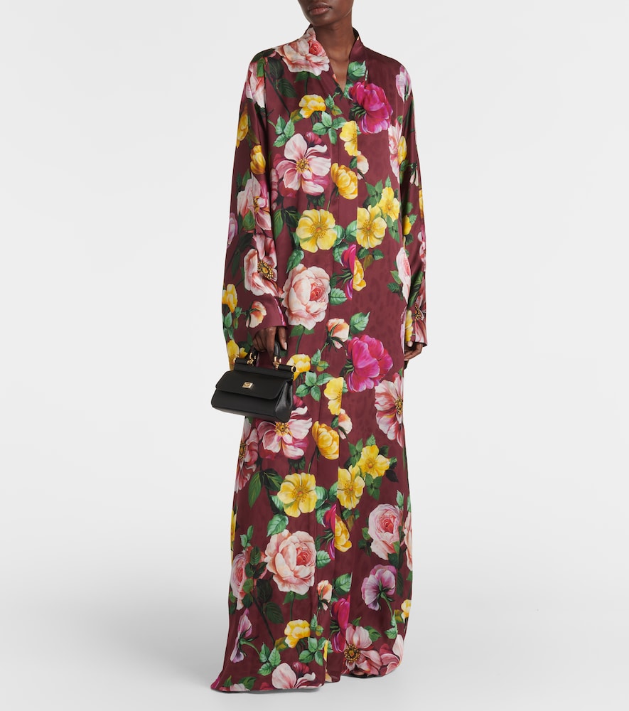 Dolce&Gabbana Printed silk maxi dress