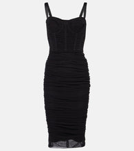 Dolce&Gabbana Ruched tulle midi dress