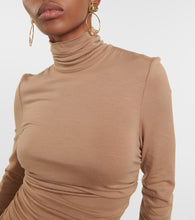 Dolce&Gabbana Ruched wool-blend minidress
