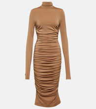 Dolce&Gabbana Ruched wool-blend minidress