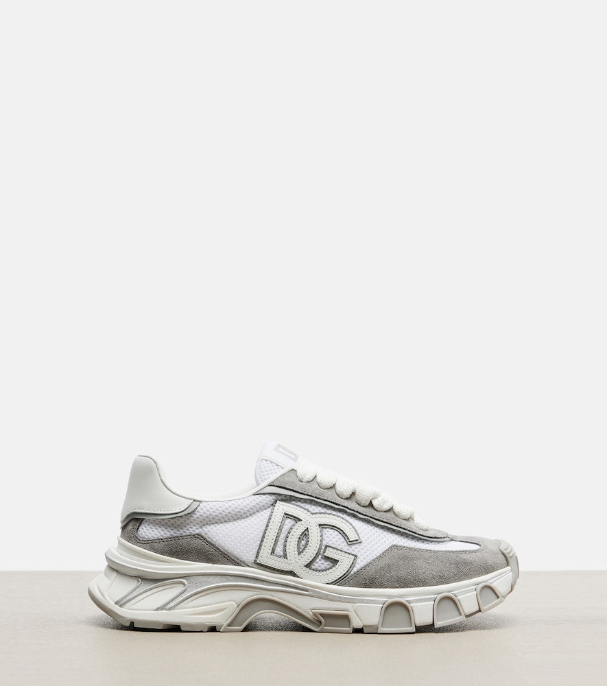 Dolce&Gabbana Runner suede-trimmed sneakers