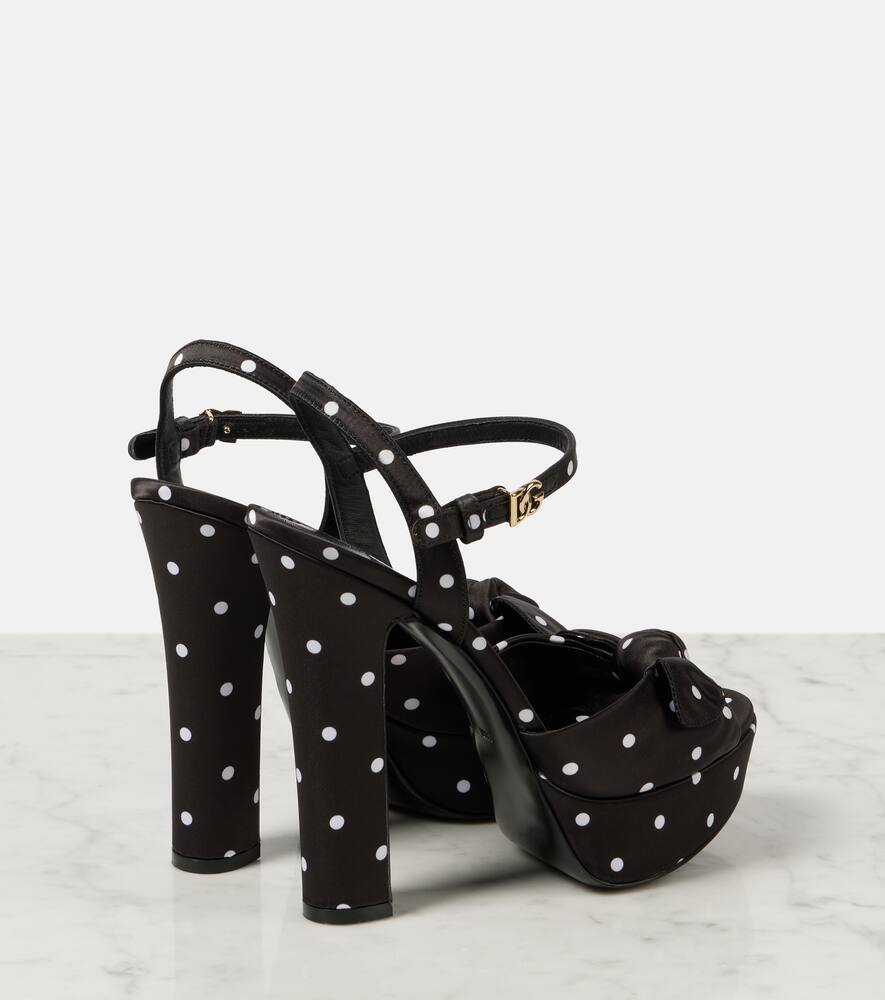 Dolce&Gabbana Satin platform sandals