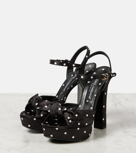 Dolce&Gabbana Satin platform sandals