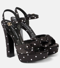 Dolce&Gabbana Satin platform sandals