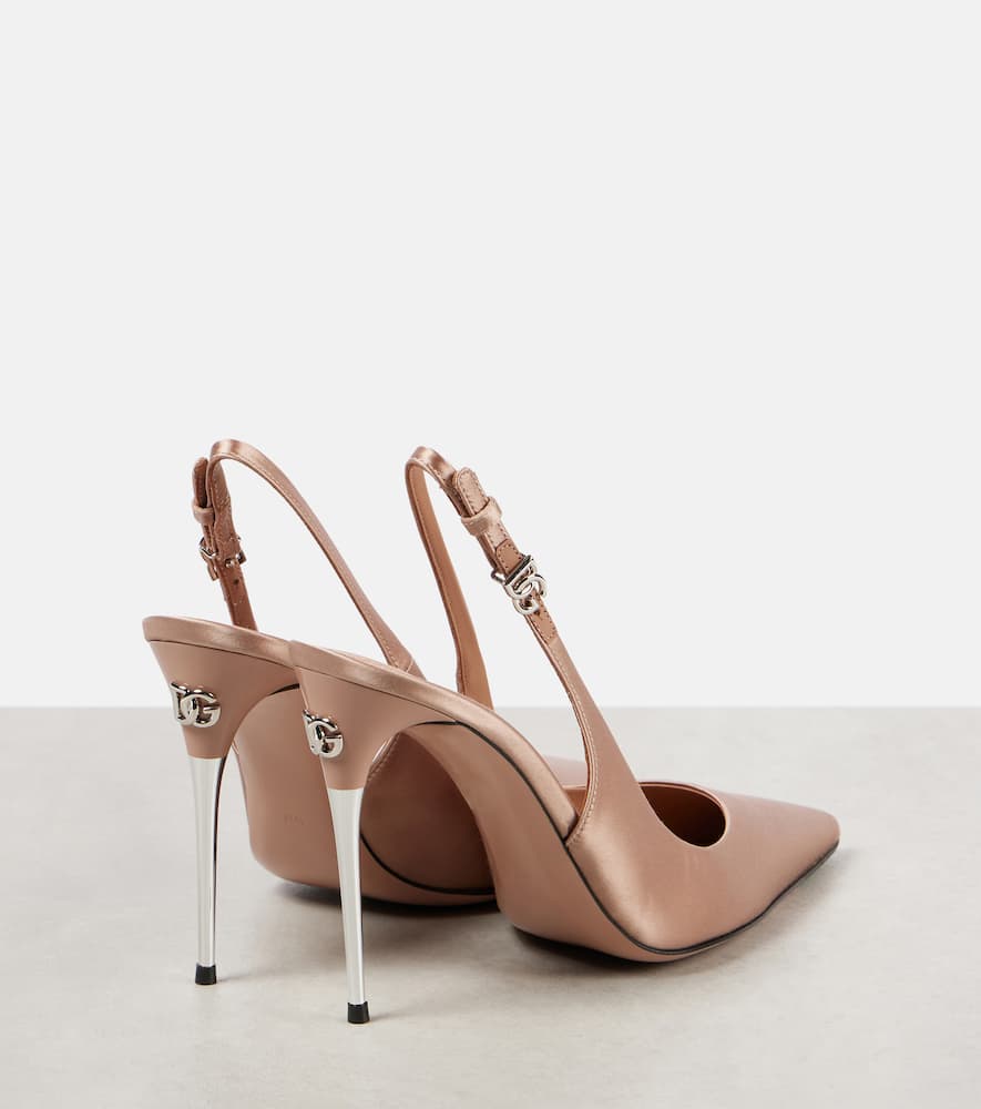 Dolce&Gabbana Satin slingback pumps