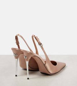 Dolce&Gabbana Satin slingback pumps