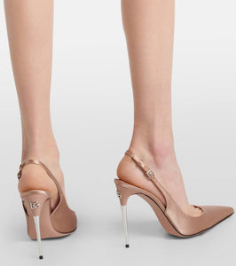 Dolce&Gabbana Satin slingback pumps