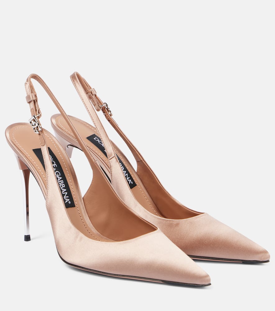 Dolce&Gabbana Satin slingback pumps
