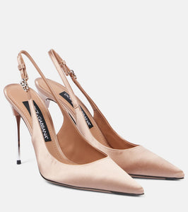 Dolce&Gabbana Satin slingback pumps