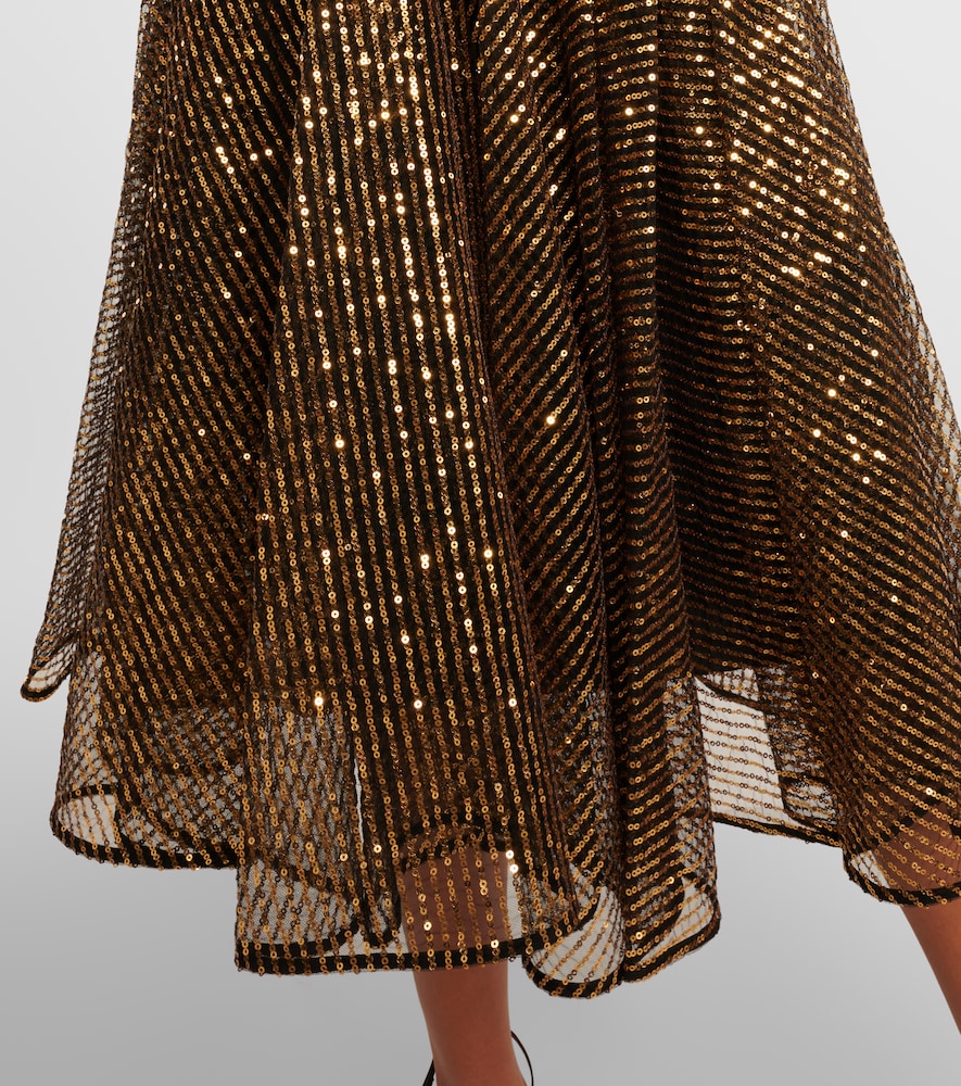 Dolce&Gabbana Sequined tulle midi dress
