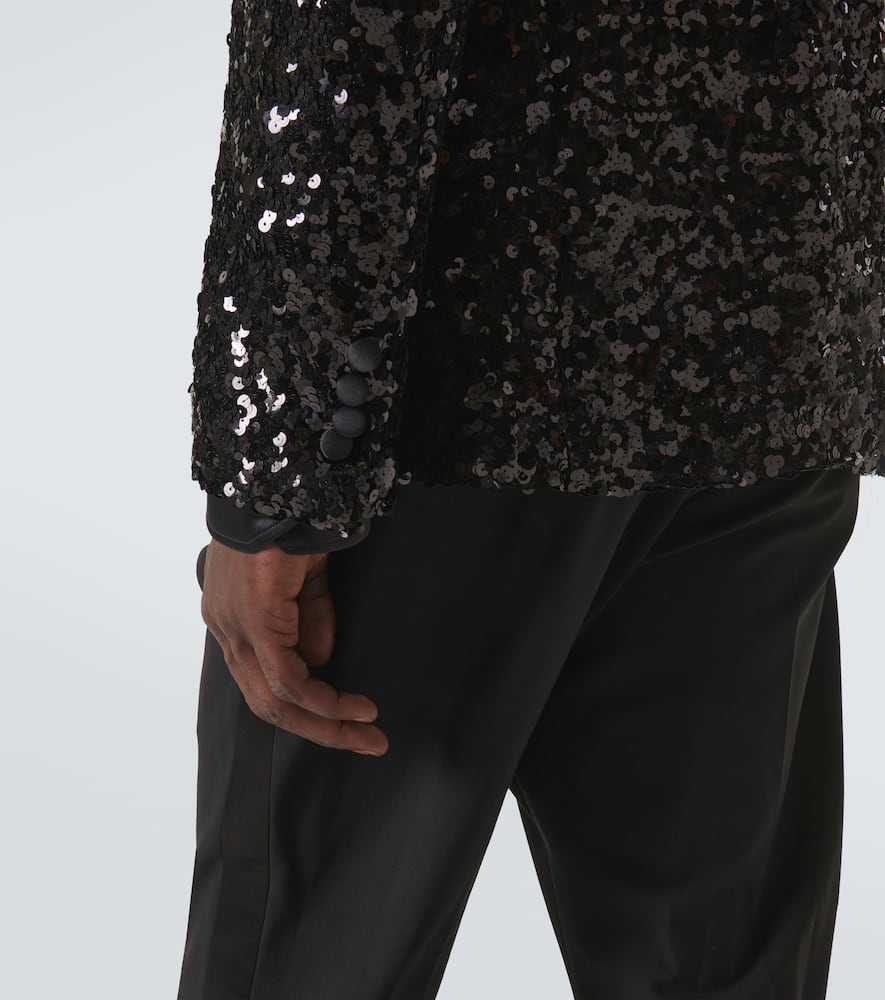 Dolce&Gabbana Sequined tuxedo jacket