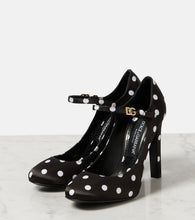 Dolce&Gabbana Sharon polka-dot satin Mary Jane pumps