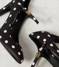 Dolce&Gabbana Sharon polka-dot satin Mary Jane pumps
