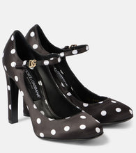 Dolce&Gabbana Sharon polka-dot satin Mary Jane pumps