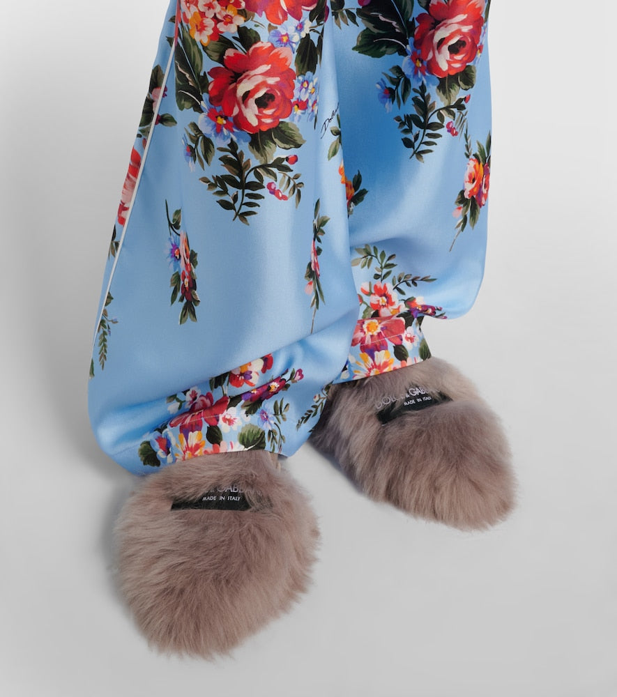 Dolce&Gabbana Shearling mules