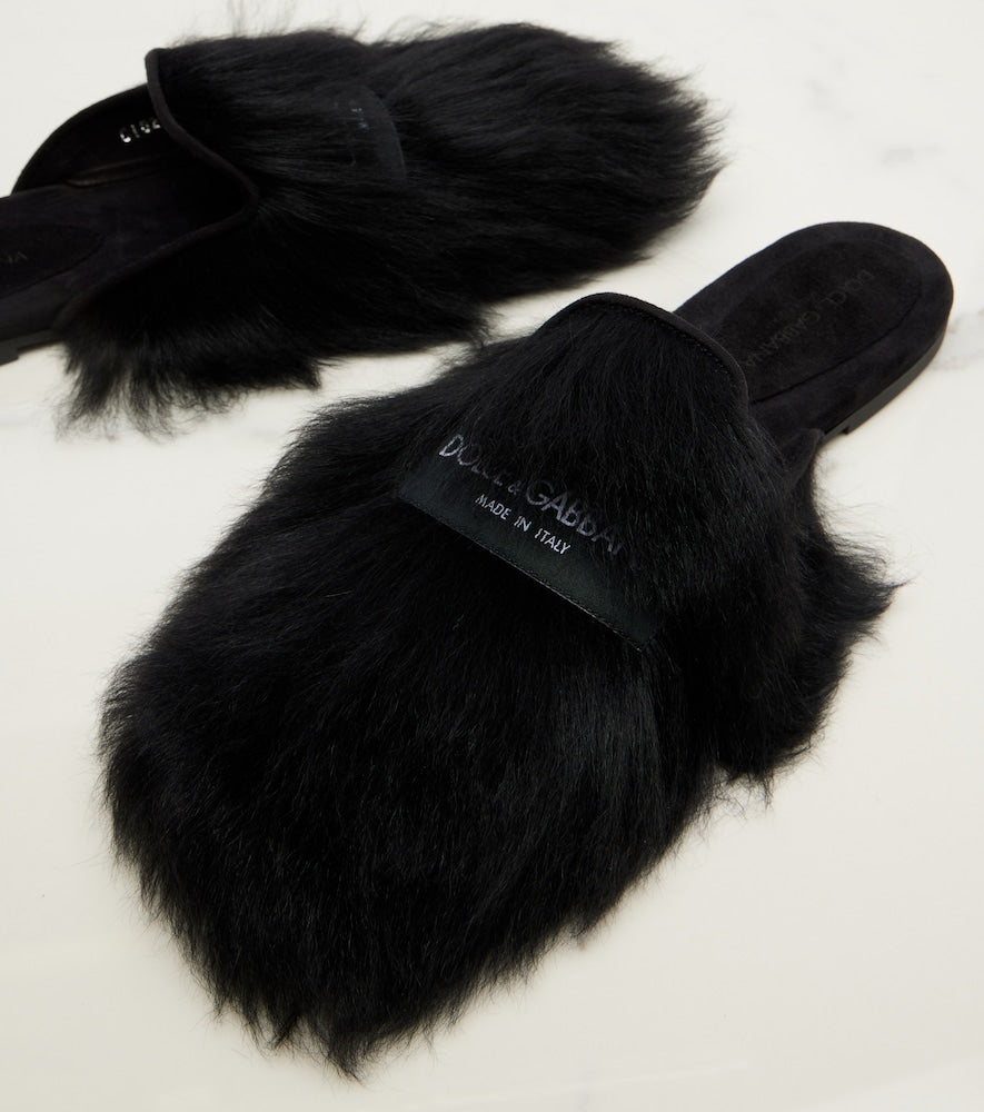 Dolce&Gabbana Shearling mules
