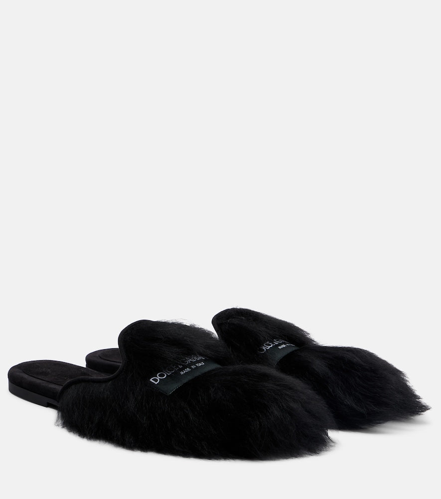 Dolce&Gabbana Shearling mules