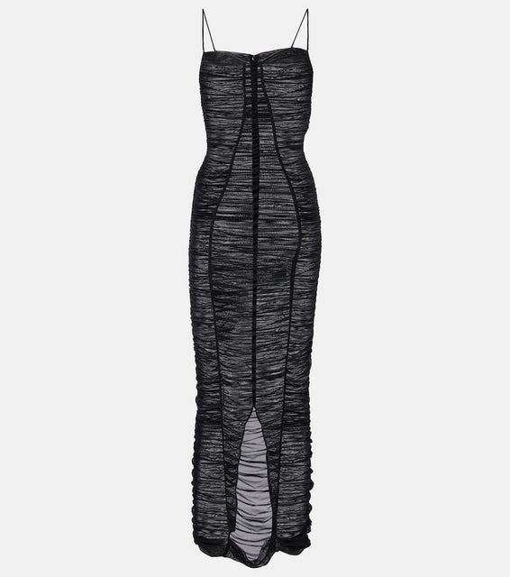 Dolce&Gabbana Sheer draped tulle midi dress