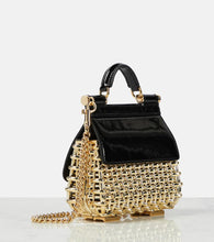 Dolce&Gabbana Sicily Box Mini leather-trimmed tote bag