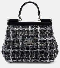 Dolce&Gabbana Sicily Medium boucl√É¬© tote bag. Shop Dolce&Gabbana Top-Handle Bags for women now.