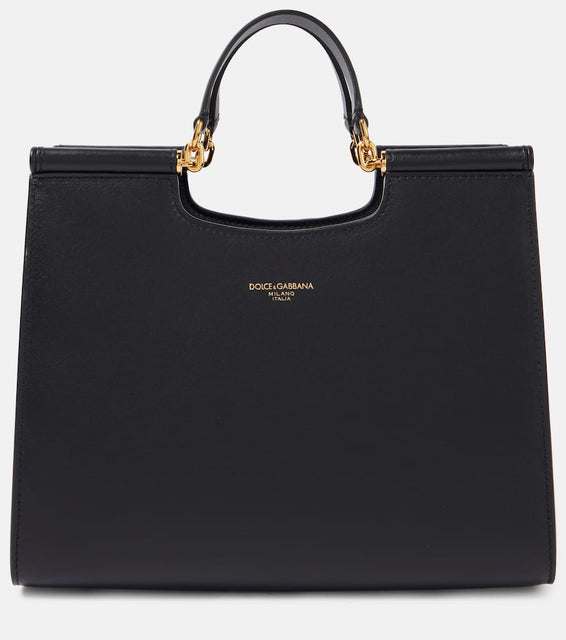 Dolce&Gabbana Sicily Medium leather tote bag. Shop Dolce&Gabbana Top-Handle Bags for women now.