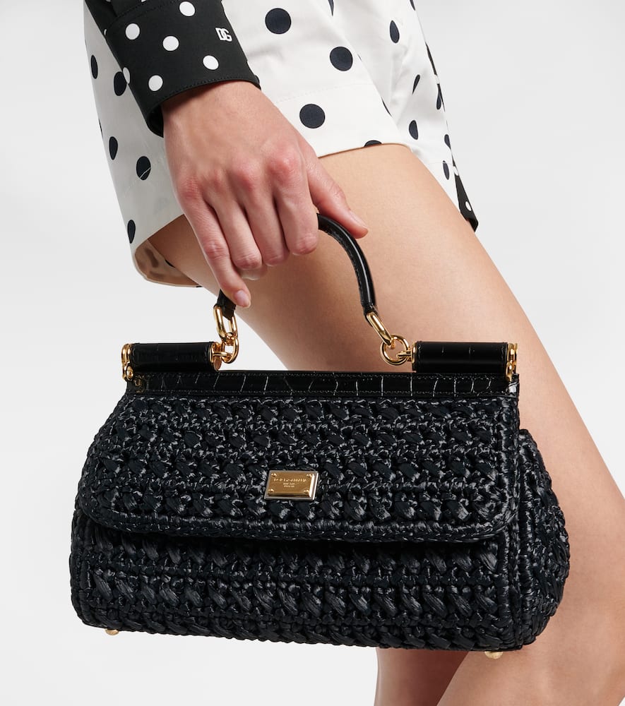 Dolce&Gabbana Sicily Medium raffia tote bag