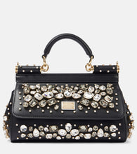 Dolce&Gabbana Sicily Small embellished leather tote bag. Shop Dolce&Gabbana Top-Handle Bags for women now.