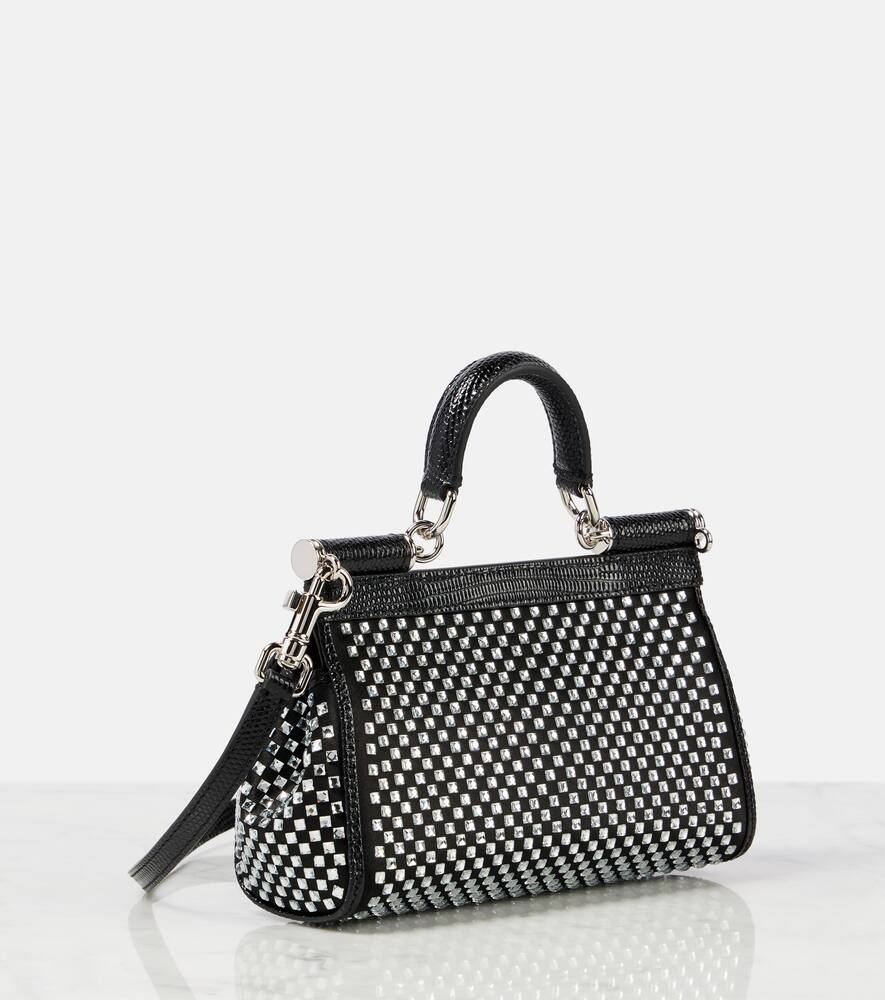 Dolce&Gabbana Sicily Small embellished satin tote bag