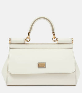 Dolce&Gabbana Sicily Small leather shoulder bag. Shop Dolce&Gabbana Shoulder Bags for women now.