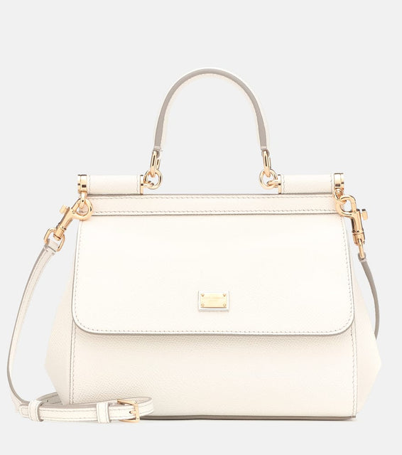 Dolce&Gabbana Sicily Small leather shoulder bag. Shop Dolce&Gabbana Shoulder Bags for women now.