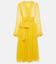 Dolce&Gabbana Silk chiffon midi dress. Dolce&Gabbana 真丝雪纺中长连衣裙